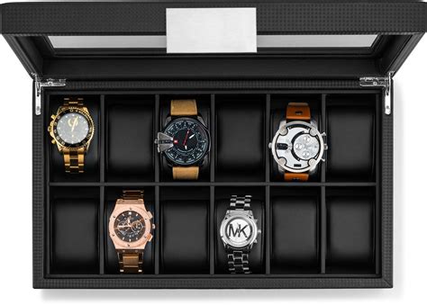 metal watch box for men|watch display boxes for men.